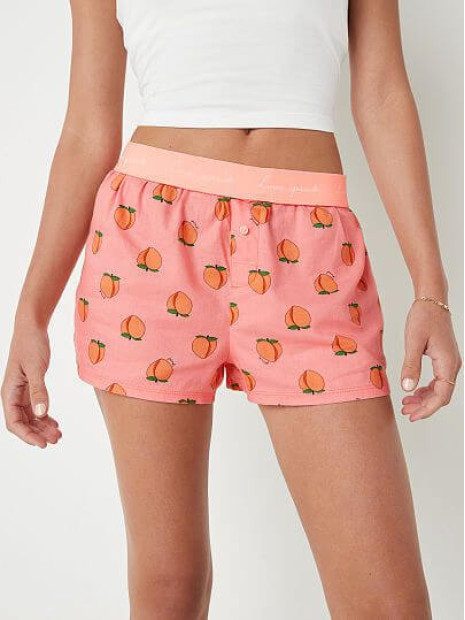 Домашні шортики Victoria's Secret PINK Flannel Boxy Pajama Shorts