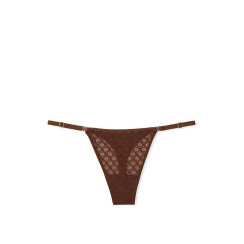 Вишукані стрінги Icon by Victoria's Secret Lace Adjustable String Thong Panty Victoria's Secret