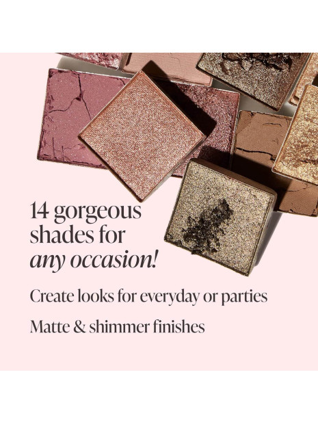 Палетка тіней Mally Beauty Best Dressed Lids, 14*1,2 г