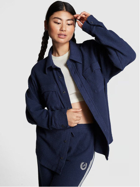 Флісова сорочка Reverse Fleece Shacket Victoria's Secret