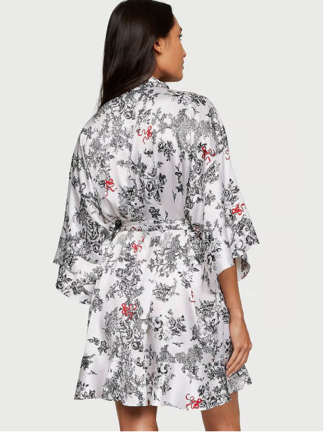 Сатиновий халат Victoria's Secret Satin Flounce Robe