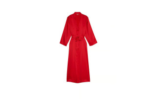 Сатиновий халат Victoria's Secret Satin Flounce Robe