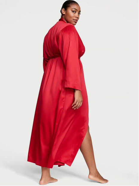Сатиновий халат Victoria's Secret Satin Flounce Robe
