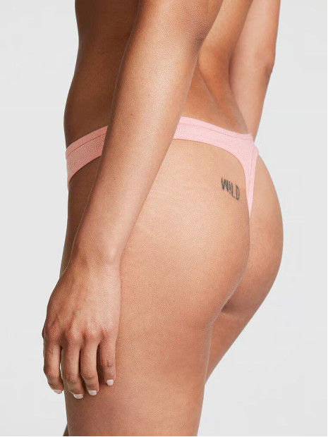 Котонові трусики стрінги Pink