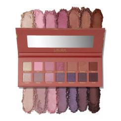 Палітра тіней LAURA GELLER NEW YORK The Casual Collection Berry & Blossom 14 Multi-Finish Eyeshadows | 14 Pigmented Eyeshadows Blendable Natural Look
