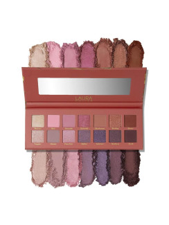 Палітра тіней LAURA GELLER NEW YORK The Casual Collection Berry & Blossom 14 Multi-Finish Eyeshadows | 14 Pigmented Eyeshadows Blendable Natural Look