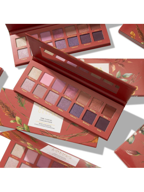 Палітра тіней LAURA GELLER NEW YORK The Casual Collection Berry & Blossom 14 Multi-Finish Eyeshadows | 14 Pigmented Eyeshadows Blendable Natural Look