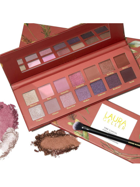 Палітра тіней LAURA GELLER NEW YORK The Casual Collection Berry & Blossom 14 Multi-Finish Eyeshadows | 14 Pigmented Eyeshadows Blendable Natural Look