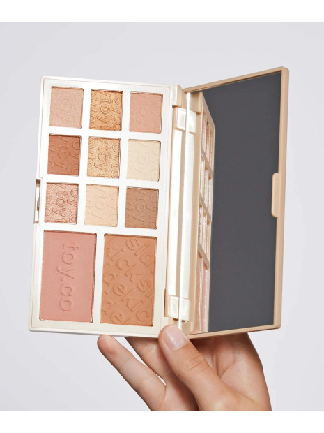 Палетка для макіяжу Toy Factory Sidekick One Face Palette, Essential Neutrals, 9*1.2 г, 2*5 г