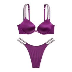 Комплект білизни з подвійним пушапом Bombshell Add-2-Cups Double Shine Strap Push-Up Victoria's Secret 