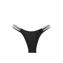 Трусики зі стразами Double Shine Strap Smooth Brazilian Panty Victoria's Secret