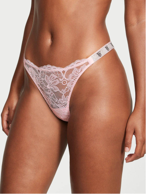 Трусики стрінги Shine Strap Lace Thong Panty Victoria’s Secret