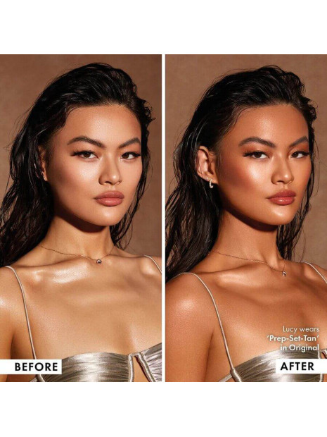 Міст-автозасмага для обличчя та тіла з ефектом шимера Iconic London Prep-Set-Tan Tanning Mist Original 75 мл