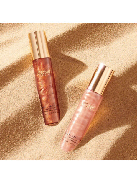 Міст-автозасмага для обличчя та тіла з ефектом шимера Iconic London Prep-Set-Tan Tanning Mist Original 75 мл