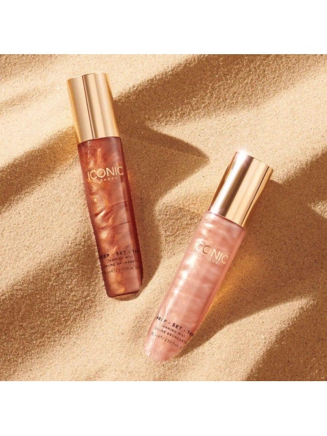 Міст-автозасмага для обличчя та тіла з ефектом шимера Iconic London Prep-Set-Tan Tanning Mist Glow 75 мл