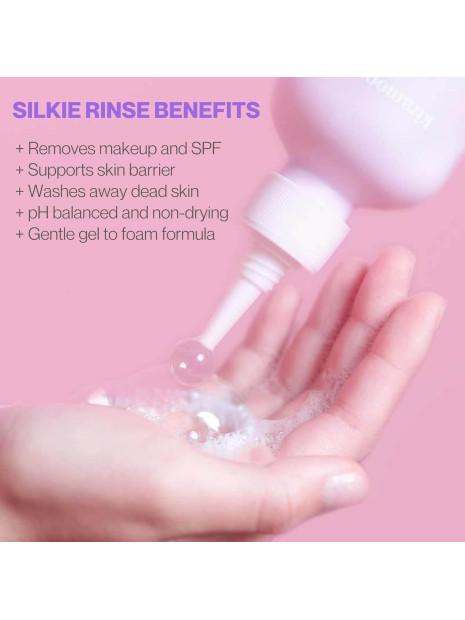 Ніжний зволожуючий засіб для вмивання Kiramoon Silkie Rinse Hydrating Gentle Face Cleanser, 180 мл