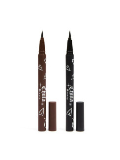 Набір рідких підводок для очей CHULA BEAUTY Liquid Liner Duo - коричнева та чорна, 0.8 г х 2