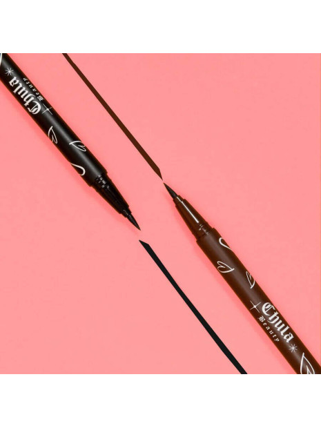 Набір рідких підводок для очей CHULA BEAUTY Liquid Liner Duo - коричнева та чорна, 0.8 г х 2