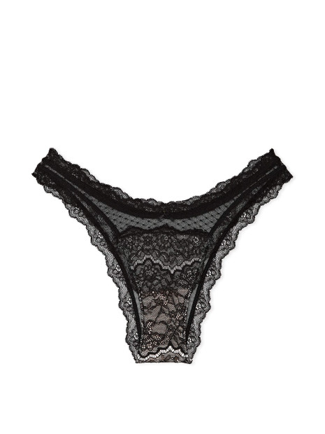 Мереживні трусики бразиліана DREAM ANGELS Smooth & Lace Brazilian Panty Victoria's Secret