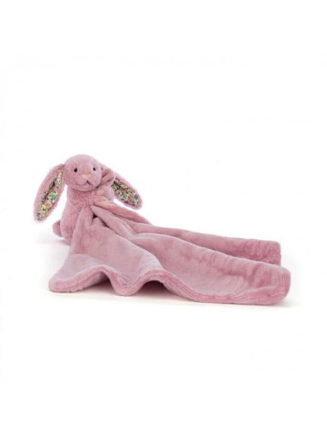 М'яка іграшка із серветкою зайчик ніжно-рожевого кольору 16 см Jellycat - BBL4BTPN М'яка іграшка із серветкою зайчик ніжно-рожевого кольору 16 см Jellycat - BBL4BTPN