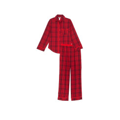 Фланелева піжама Flannel Long Pajama Set від Pink