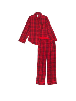 Фланелева піжама Flannel Long Pajama Set від Pink