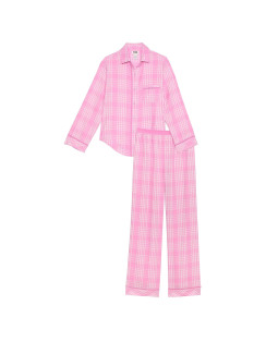 Фланелева піжама Flannel Long Pajama Set від Pink