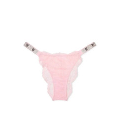 Трусики зі стразами Shine Strap Lace Brazilian Panty Victoria's Secret