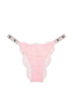Трусики зі стразами Shine Strap Lace Brazilian Panty Victoria's Secret