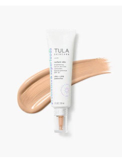 Освітлююча тінтована сироватка TULA SKINCARE Radiant Skin Brightening Serum Skin Tint SPF 30 - світлий нейтральний теплий відтінок, 30 мл