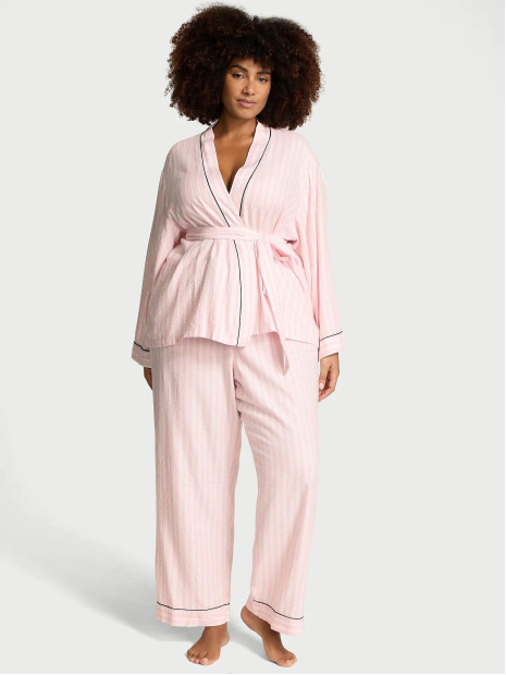 Фланелева піжама Flannel Wrap Long Pajama Set від Victoria's Secret