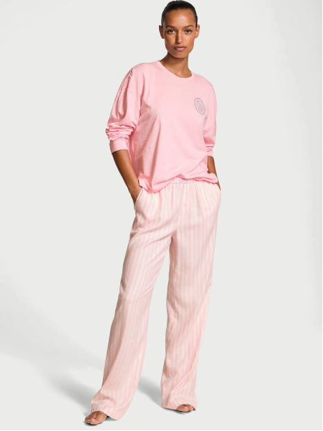 Фланелева піжама Flannel Long-Sleeve Tee-Jama Set від Victoria's Secret