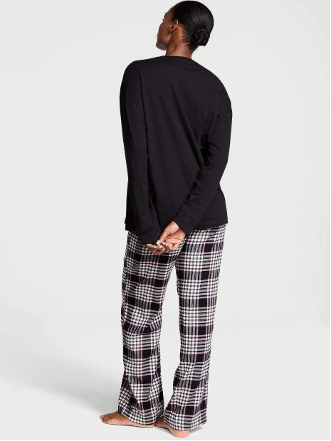 Фланелева піжама Flannel Long-Sleeve Tee-Jama Set від Victoria's Secret