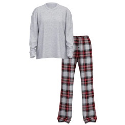 Фланелева піжама Flannel Long-Sleeve Tee-Jama Set від Victoria's Secret