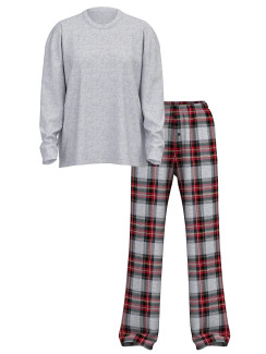 Фланелева піжама Flannel Long-Sleeve Tee-Jama Set від Victoria's Secret