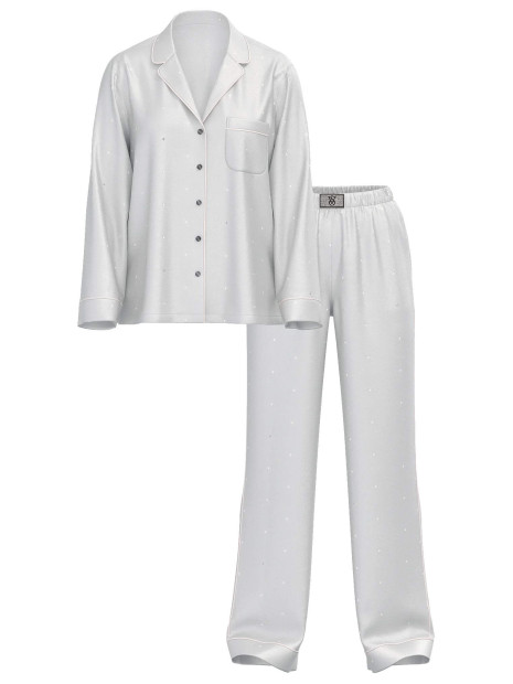 Сатинова піжама Glazed Satin Dew Drop Long Pajama Set Victoria's Secret