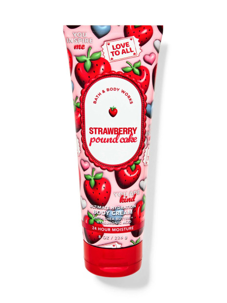 Крем для тіла з маслом ши Strawberry Pound Cake Bath and Body Works
