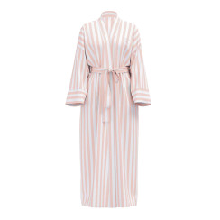 Бавовняний довгий халат Victoria's Secret  Toasted Sugar Stripes Cotton Long Robe