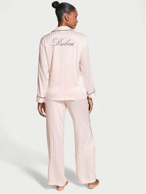 Сатинова піжама Victoria's Secret - Satin Long Pajama Set
