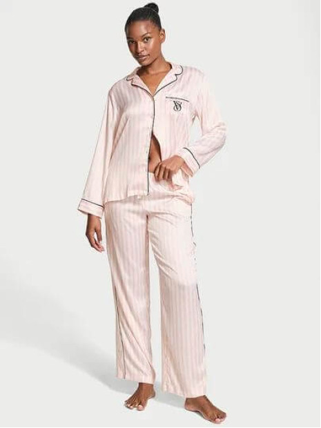 Сатинова піжама Victoria's Secret - Satin Long Pajama Set