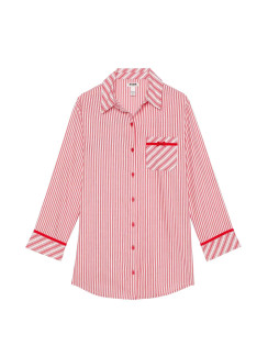 Легка ночнушка Victoria's Secret  Festive Flannel Velvet-Trim Sleepshirt 