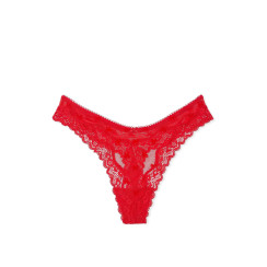 Трусики стрінги Lace-Trim High-Leg Thong Panty Victoria’s Secret