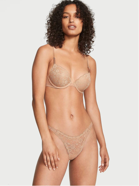 Мереживні трусики бразиліана Daisy Lace Brazilian Panty Victoria's Secret