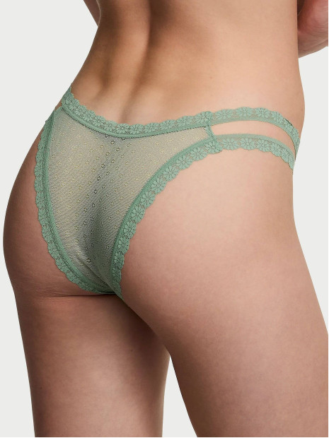 Мереживні трусики бразиліана Daisy Lace Brazilian Panty Victoria's Secret