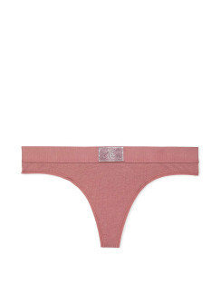 Трусики стрінги Logo Cotton Shine Patch Thong Panty Victoria’s Secret