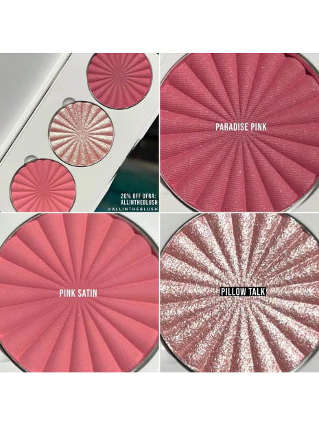 Палітра рум'яна та хайлайтер Ofra Cosmetics Midi Palette Blossom Blush 9 г