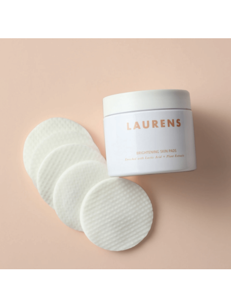 Очищаючі пади для обличчя Laurens Skincare Brightening Skin Pads 50 шт Очищаючі пади для обличчя Laurens Skincare Brightening Skin Pads 50 шт