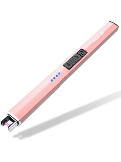 Електричний USB-запальник FUKKUDA з безпекою – без полум’я, вітрозахист, для свічок та не тільки - Rose Gold