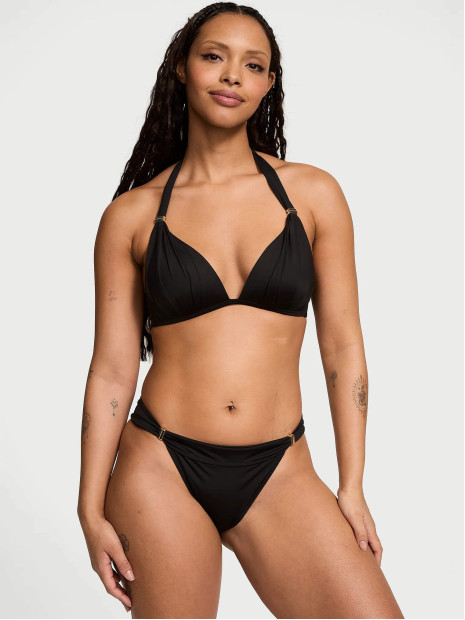 Купальник Victoria's Secret Essential Harlow Halter Push-Up Pure Black