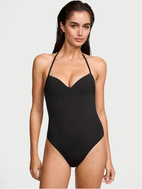 Купальник Victoria's Secret Essential Push-Up Cheeky One-Piece Swimsuit Pure Black